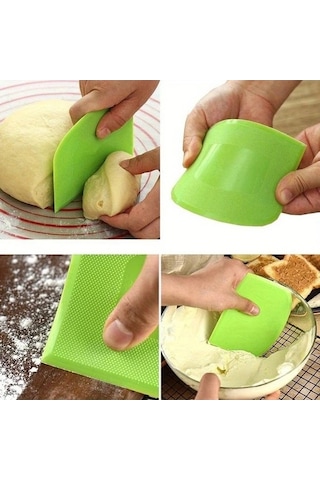 Trendooze Gaojunshop01 Yeşil 5li Pratik Pişirme Spatulası Kremalı Hamurlu Yağlı Yüzeyler İçin Kolay Temizlenir Yeşil Yeşil
