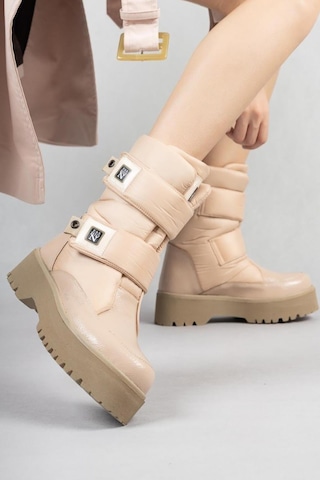 Celira Nsl386 Nude Rugan Kışlık Kadın Kar Botu