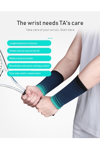 Tek Boyut-spor Bilek Koruyucu Örme Basınç Güçlendirici Bilek Koruyucu Basketbol Voleybol Fitness Ağırlık Kaldırma Bilek Desteği-gri Gri