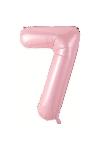 Beysüs Pembe 7 Rakam Folyo Balon 80 Cm Pembe
