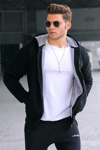 Madmext Içi Kürklü Siyah Hırka 22377 Siyah