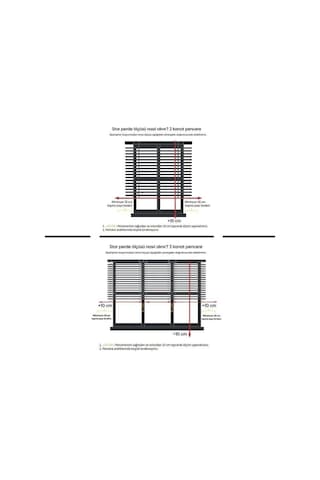 Kidmex Ekru Plisei Ithal Kumaş Zebra Stor Perde Etek Dilimli