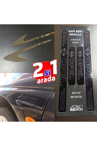 Opel Grandland Kapı Eşiği Set + Çamurluk Vent Krom Görsel