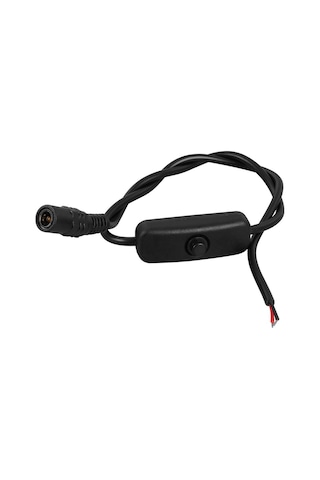 Ayt Anahtarlı Dc Kablo 30 Cm 5.5x2.5 Mm Jack Soketli Dişi Güç Kablosu Adaptör Soketli Kablo