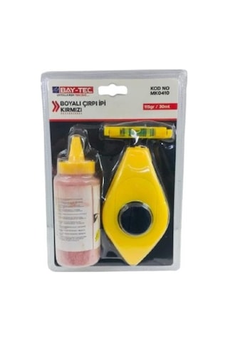 Bay-Tec Mk0410 Boyalı Çırpı İpi Seti Kırmızı 30 M 115 G