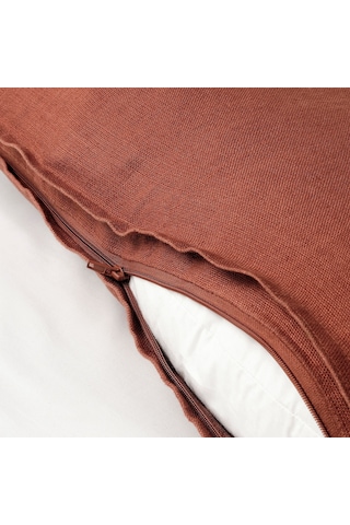 Ikea Edytag Yastık Kılıfı 50 X 50 Cm Kahverengi Kırmızı Kiremit
