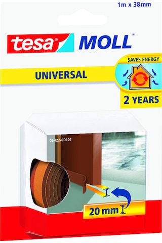 Tesamoll Genel Amaçlı Kapı-zemin Arası Köpük, Kahverengi, 1m X 38mm Diğer