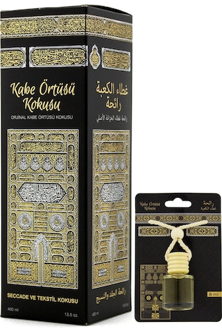 Kabe Örtüsü Kokusu 400ml Sprey Ve Kabe Örtüsü Kokusu 8 Ml Araba Kokusu Cam Şişe