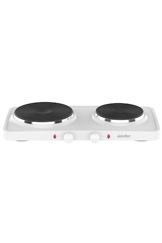 Simfer HP2500W Hot Plate İki Gözlü Elektrikli Ocak Beyaz