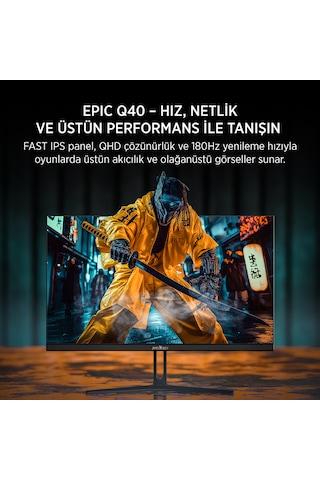 Jamesdonkey Epic Q40 27" 0.5 Ms 180 Hz QHD Fast IPS Gaming Monitör