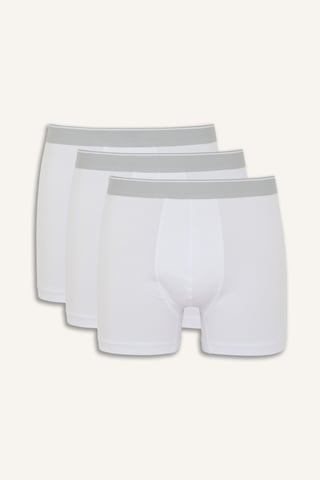 Defacto Regular Fıt 3lü Boxer G8561ax26auwt34 Beyaz-wt34