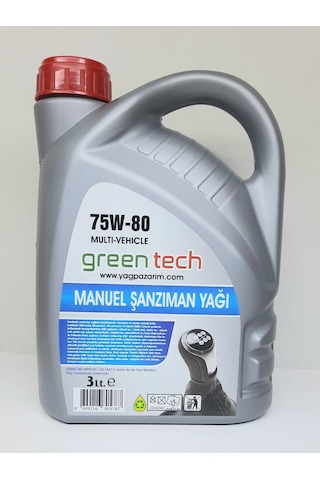 Greentech 75W-80 Multi - Vehicle Manuel Şanzıman Yağı 3 L Greentech 75W-80 Multi - Vehicle Manuel Şanzıman Yağı 3 L