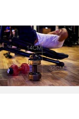 Novahub Yeni Yaratıcı Spor Şişesi 2600ml Kapasiteli Plastik Dambıl Fincan, Fitness Kupası, Sonbahar-kış Reklam Su Bardağı, Sarı, Çok Renkli 2600ml Dambıl Fincan Çok Renkli