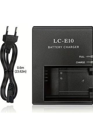 Xuweiwei Edkoky Lc-e10+eu Kamera Sarj Cihazi Lp-e10 Pil Canon Eos Rebel T3 T5 T6 T7 Kıss X50 X70 X90 1100d 1200d 1300d 2000d 1500d Icin