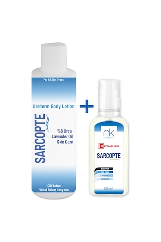 Sarcopte Cilt Bakım Losyonu Güçlü200 ML + Urederm Onarıcı Ve Yatıştırıcı Bakım Kremi 125 ML﻿﻿