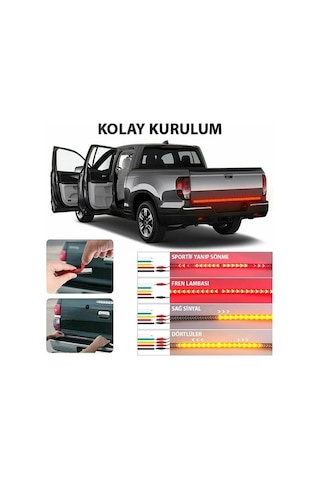 Araç Pick Up Off Road 4x4 Ok Yönlü Bagaj Altı Sinyal Ledi 120cm