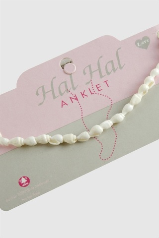 Deniz Kabuğu Boncuk Halhal Çok Renkli