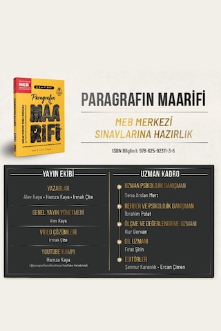 Paragrafın Maarifi Meb Merkezi Sınavlarına Hazırlık 5.6. Ve 7. Sınıflar