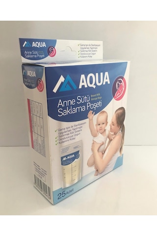 Aqua Anne Sütü Saklama Poşeti 25 Adet