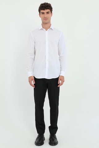 Dufy Erkek Regular Fit Uzun Kol Beyaz Gömlek-26233