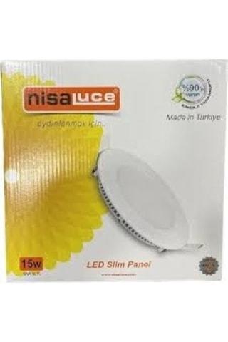 Nisa Luce: Led Slim Panel, 3w, Günışığı 3200k Eamp062 Beyaz