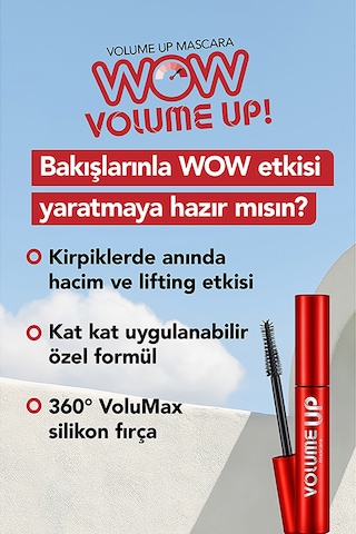 Flormar Cover Up Cushion + Sheer Up Ruj + Volume Up Maskara Makyaj Seti