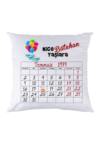 Doğum Günü Hediyesi Takvim Yaprağı Yastık