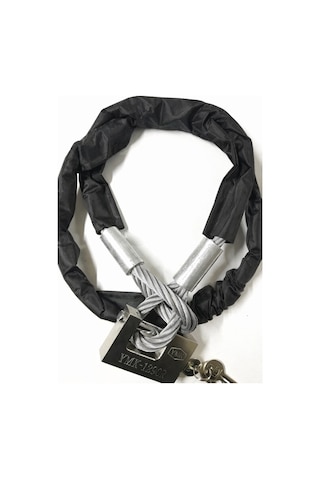 Vi Caro Shop 1.5 Metre 12 Mm Çelik Halat Kilit Motor Kilidi Motorsiklet Bağlama Halat Motosiklet Zincir Kılıflı
