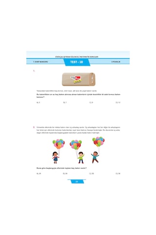 7. Sınıf Zihin Çalıştıran Eğlenceli Kanguru Matematik Soruları