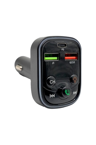 Hızlı Şarj Ve Bluetooth Destekli Çok Fonksiyonlu Araç Şarj Ve Fm Verici