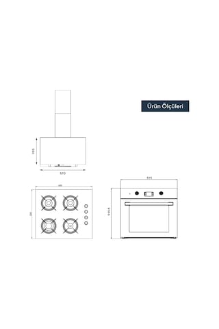 Kumtel Italian Design Plus Cam Ankastre Set