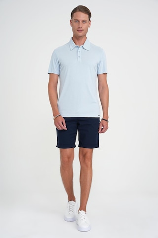 Efor Comfort Fit Polo Yaka Modal Karışım Kısa Kol Casual Mavi Tişört Ts 903 Mavi