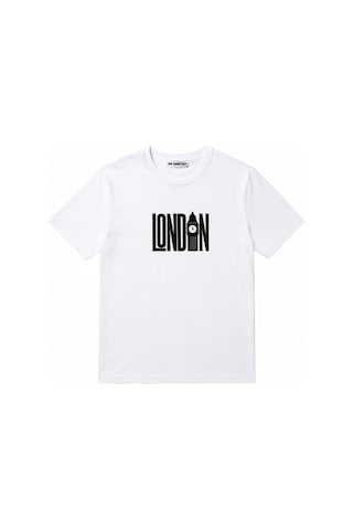 Me Selection London Tasarım %100 Pamuk Unisex Basic Tişört Beyaz