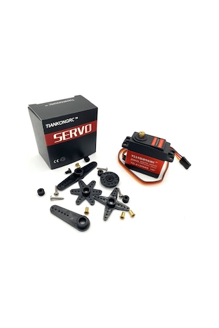 Td-8120mg 20kg 180 Derece Metal Dişli Servo Motor 20kg Yüksek Tork Su Geçirmez Çift Rulman