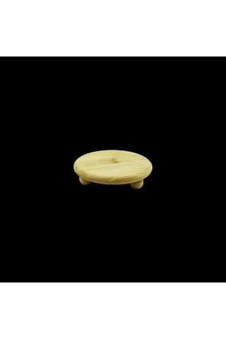 Bambu Sunum Tabağı Ayaklı 11x11 Cm Çok Renkli