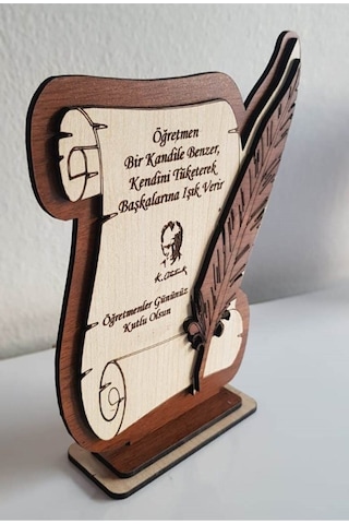 Ahşap Plaket Öğretmenler Günü Hediyesi 92863207
