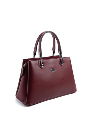 Silver Polo Sp1253 Kadın El Çantası Düz Bordo-bordo