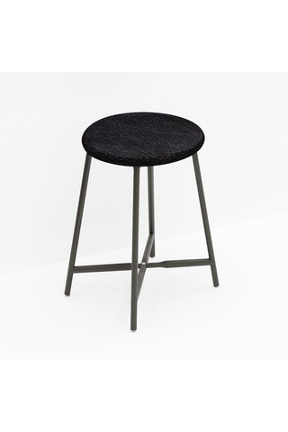 Sandalye Tabure Mutfak Sandalyesi Siyah Döşemeli 1480