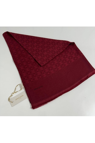 Pierre Cardin Elegans Monogram Şal-75 X 190-090700-941 Bordo Bordo