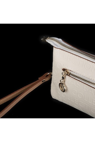 Nas Bag Kadın Çapraz Ve Clutch Çanta Bilek Ve Çapraz Askılı Krem Camel Gofraj 24x15 Cm Krem Camel Gofraj Çok Renkli