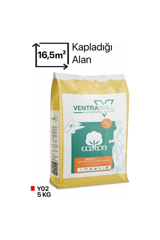 Dekoratif Sıva Sarı Y02-5kg Ventrawall