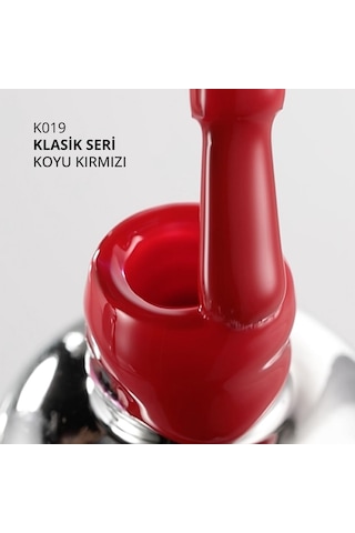 Kalıcı Oje K019, Koyu Kırmızı, 10 Ml