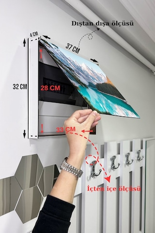 No77decor Sigorta Saklama Kutusu Aynı Zamanda Alp Manzaralı Tablo