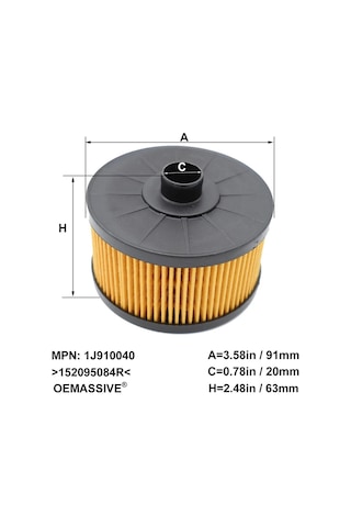 Yağ Filtresi 152095084r Dacia Dokker 2012 2013 2014 2015 2016 2017 2018 2019/renault Duster 2013-2019 1197cc 1.2l Motor