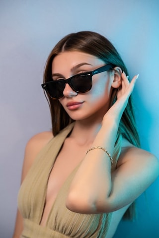 Montblack Mb6802 C5-mat Kahve Wayfarer Erkek Güneş Gözlüğü Çok Renkli