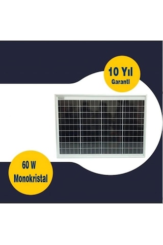 Gesper Energy 60w Watt Monokristal Güneş Paneli 12v 36 Hücre
