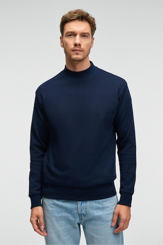 Grımelange QUILLA Erkek Yarım Balıkçı Basic Lacivert Sweatshirt