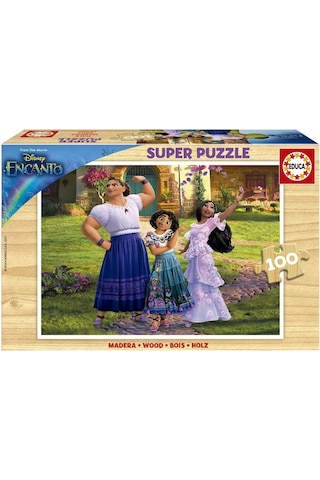 Educa 100 Parça Encanto Ahşap Çocuk Puzzle - 6-8 Yaş - Kız Çocuk 1 Adet