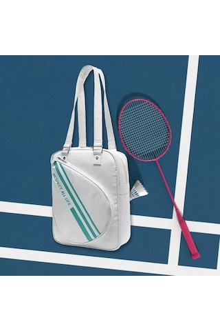 Suntek Badminton Raket Çantası Spor Kadınlar İçin Günlük Beyaz