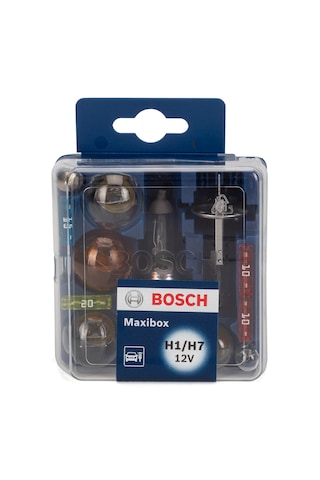 Bosch Yedek Ampul Kiti Maxibox H1 H7 Yedek Ampul Ve Sigorta Seti 12volt